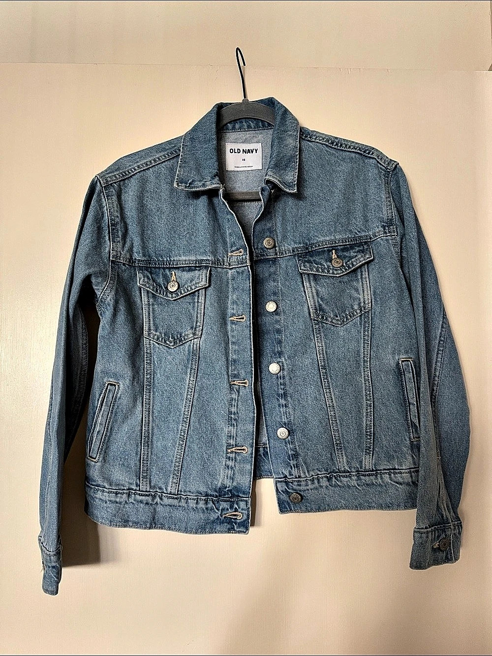 Old Navy Classic Denim Jacket for Women Light Blue XS